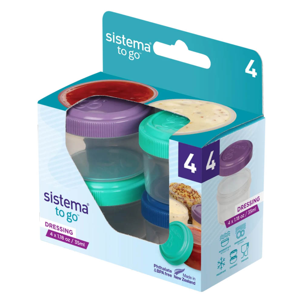 Sistema - Dressing To Go Pack of 4