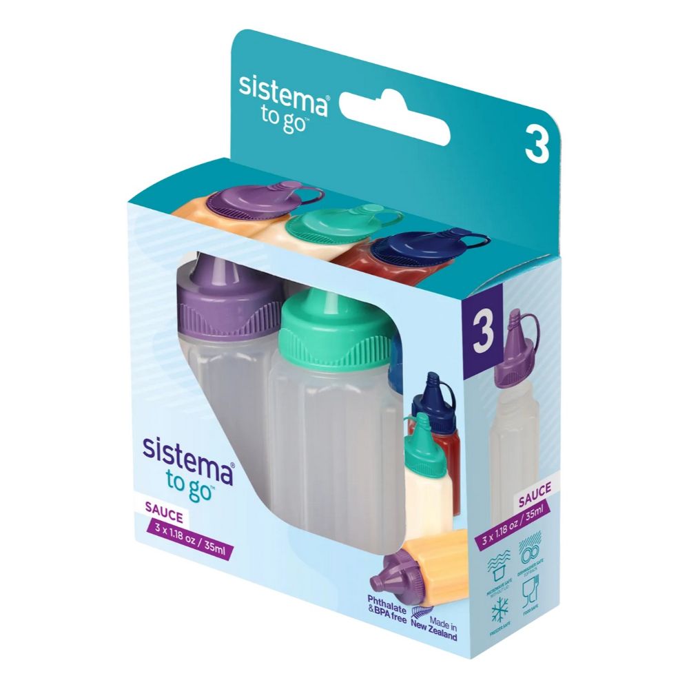 Sistema - Sauce Pots To Go - Pack of 3 - 35ml