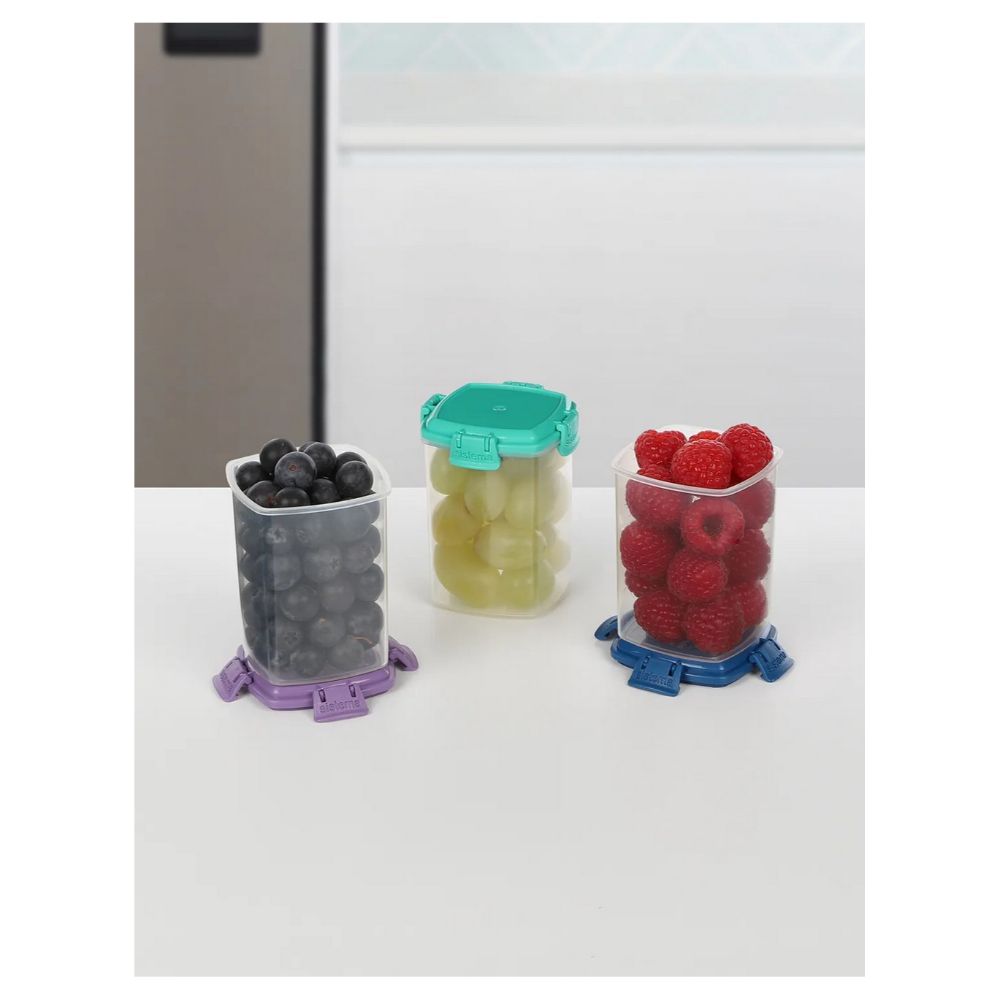 Sistema - Knick Knack To Go Containers - 3Pcs - 138ml - Color May Vary