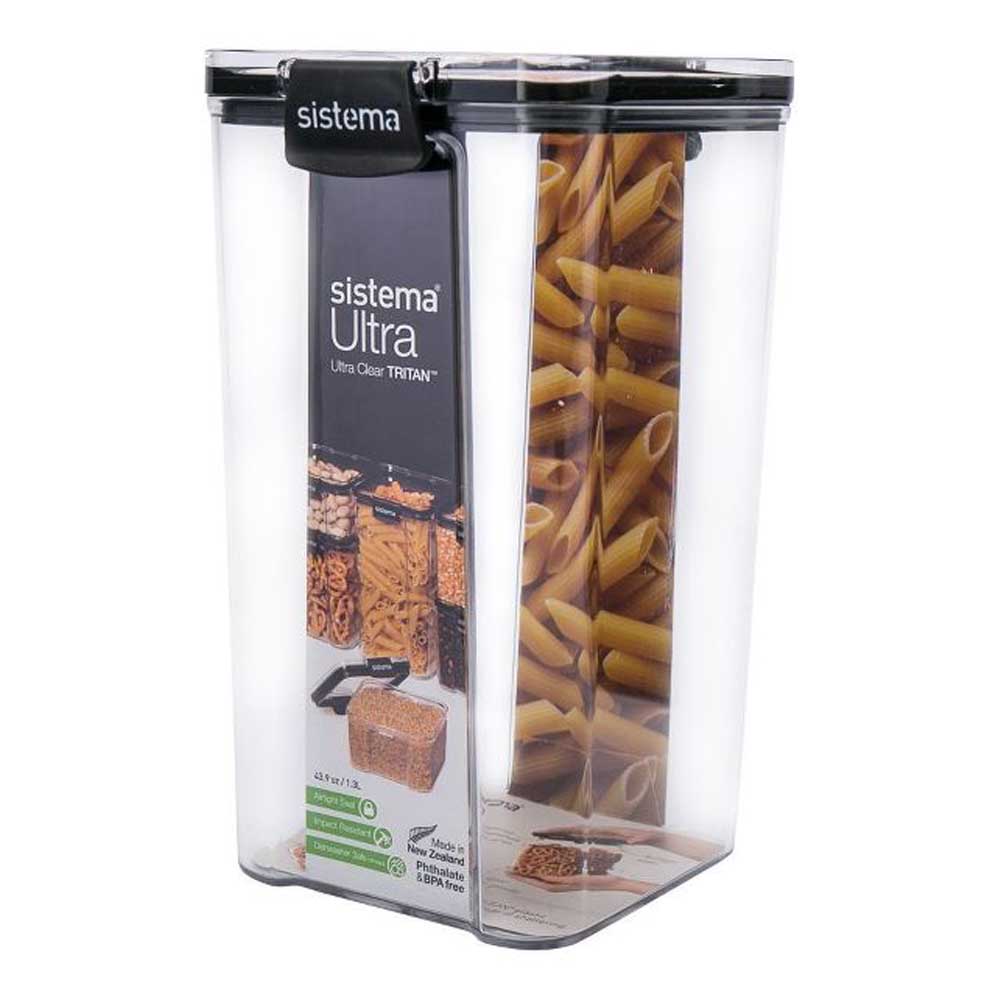 Sistema - Ultra Square Tritan Container - 1.3L - Clear