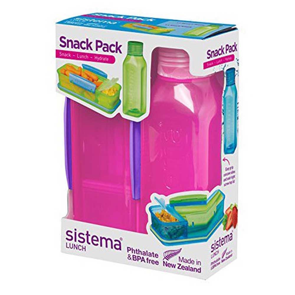 Sistema - Snack Pack Bottle - Pack of 2 - Blue