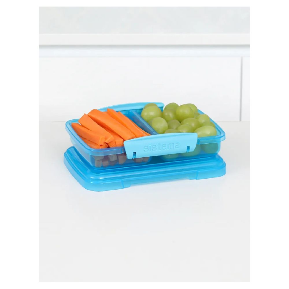 Sistema Small Split Lunch 350ml - Blue