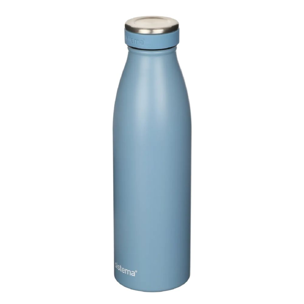Sistema Stainless Steel Bottle - Light Blue - 500ml
