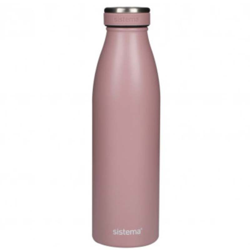 Sistema Stainless Steel Bottle - Pink - 500ml