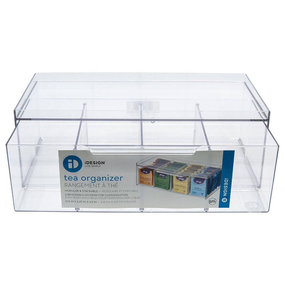 InterDesign - Crisp Tea Storage Organizer Clear
