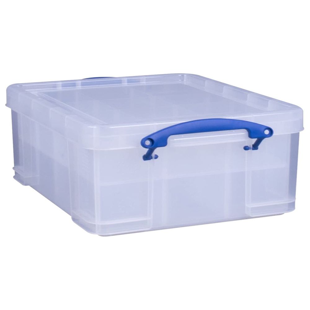 Really Useful Box - Plastic Box & 2 Trays 21L - Clear