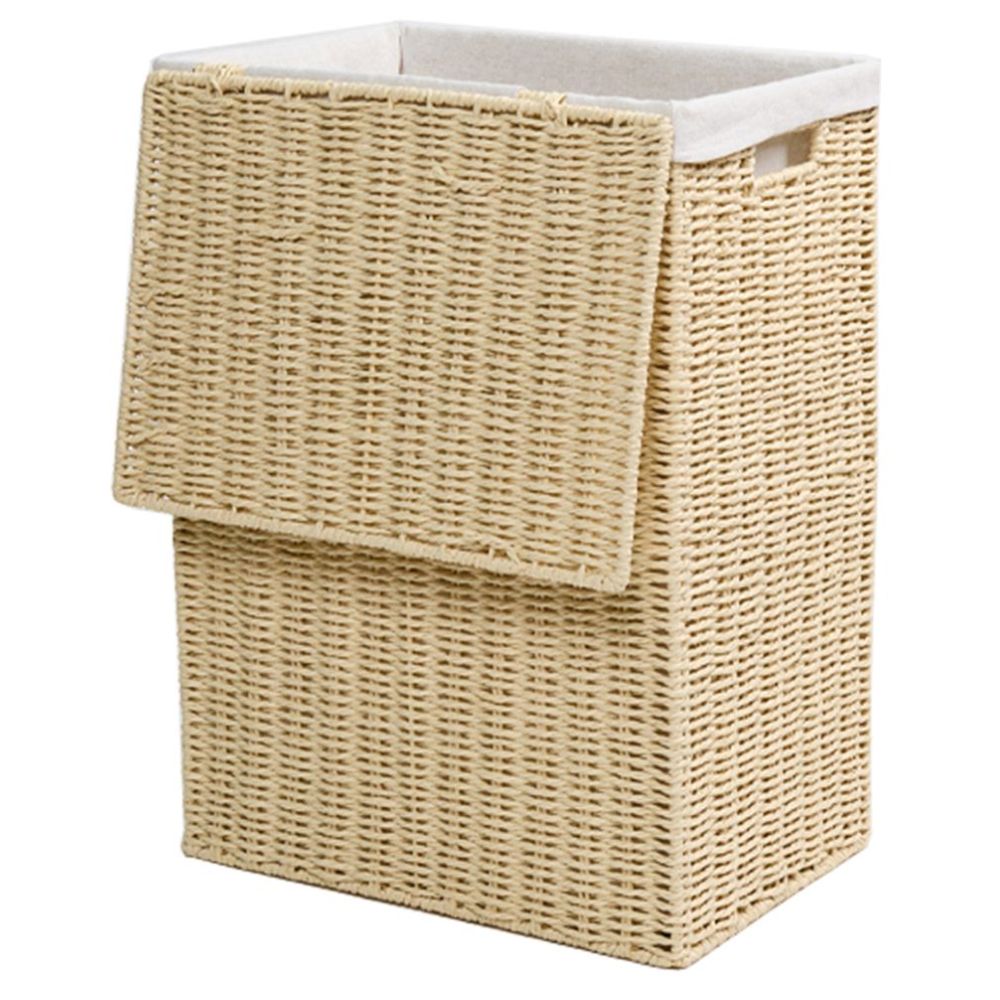 Homesmiths - Large Laundry Hamper With Liner - Natural