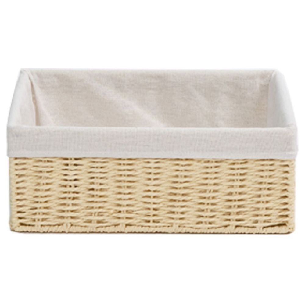 Homesmiths - Small Storage Basket With Liner - Natural