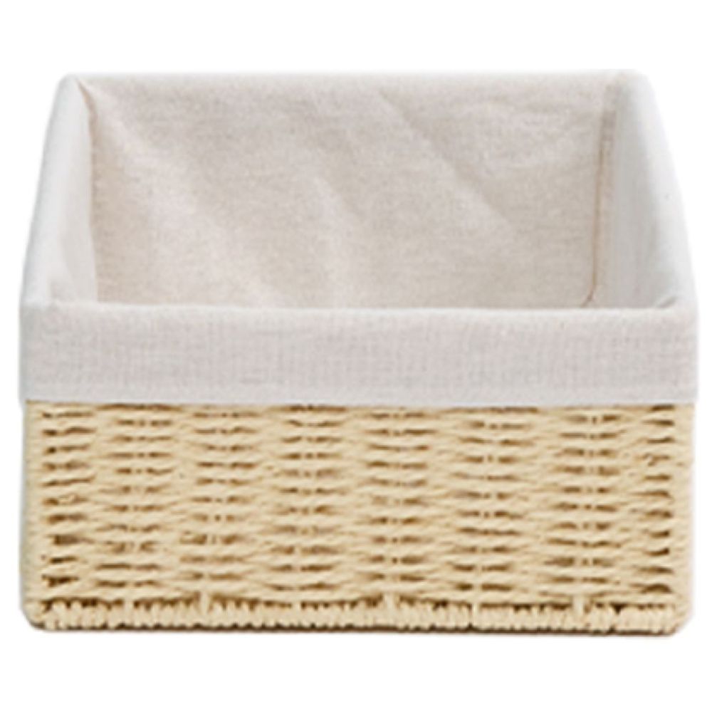 Homesmiths - Small Storage Basket With Liner - Natural