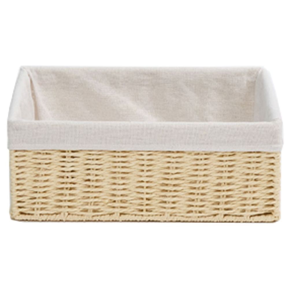 Homesmiths - Large Storage Basket With Liner - Natural