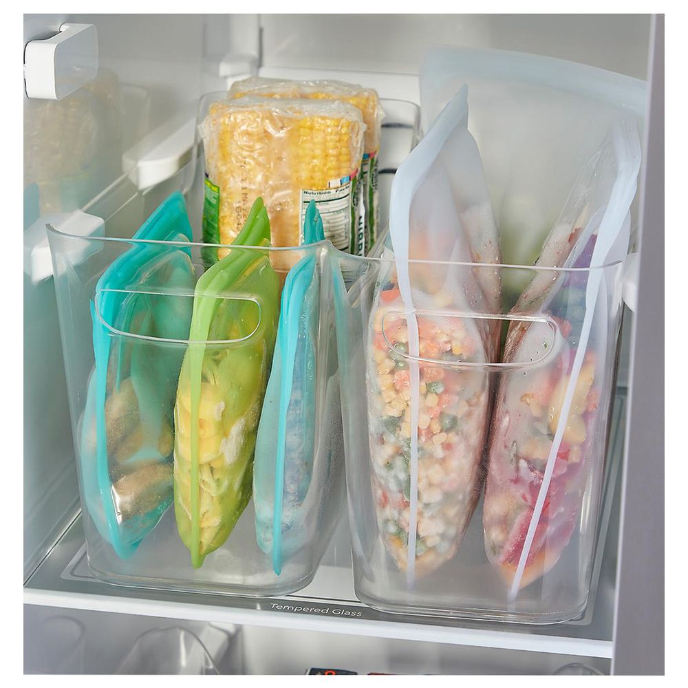InterDesign - Narrow Divided Freezer Bin - Clear