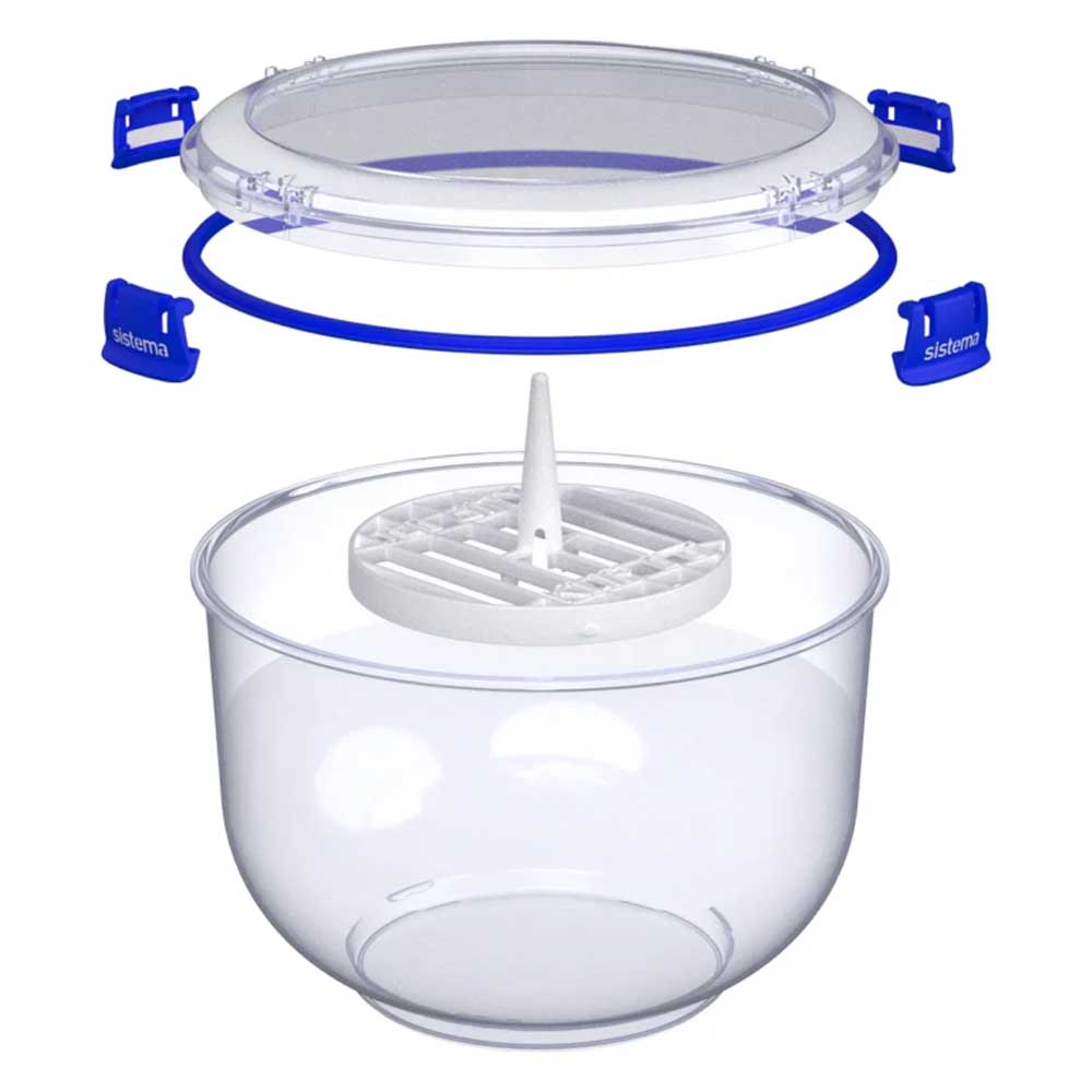 Sistema - Lettuce Crisper Klip It Plus Container - 3.5L - Clear