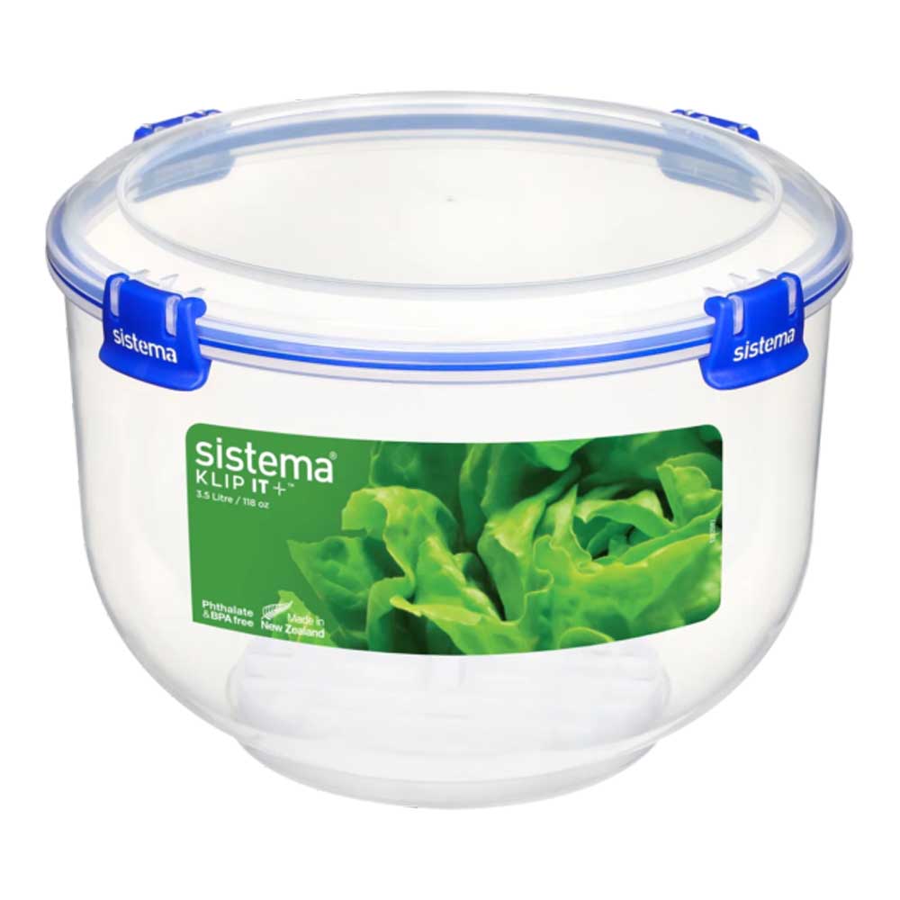 Sistema - Lettuce Crisper Klip It Plus Container - 3.5L - Clear