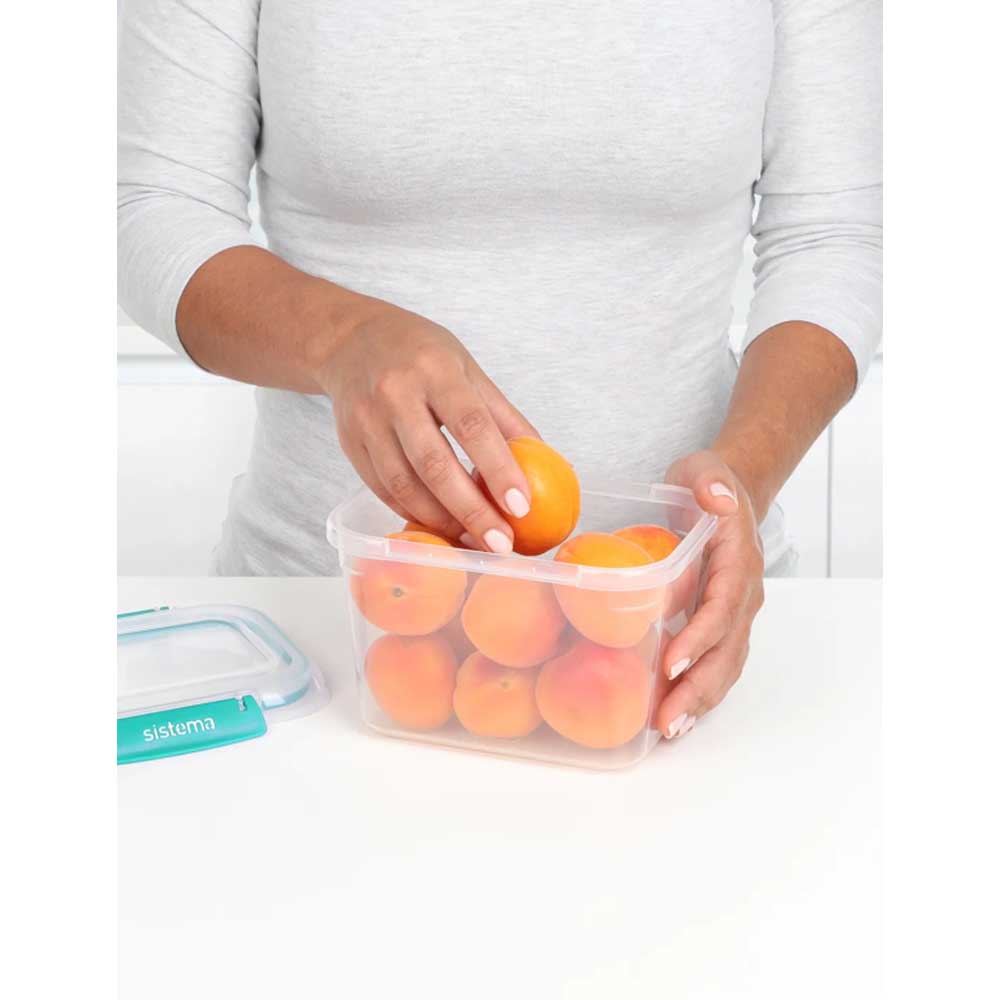 Sistema - Rectangle Klip It Plus Container - 1.49L - Minty Teal