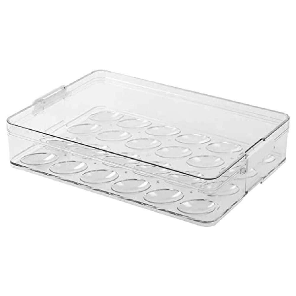 Homesmiths - Stackable Egg Holder With Lid - 32.7x22.2x6.5cm