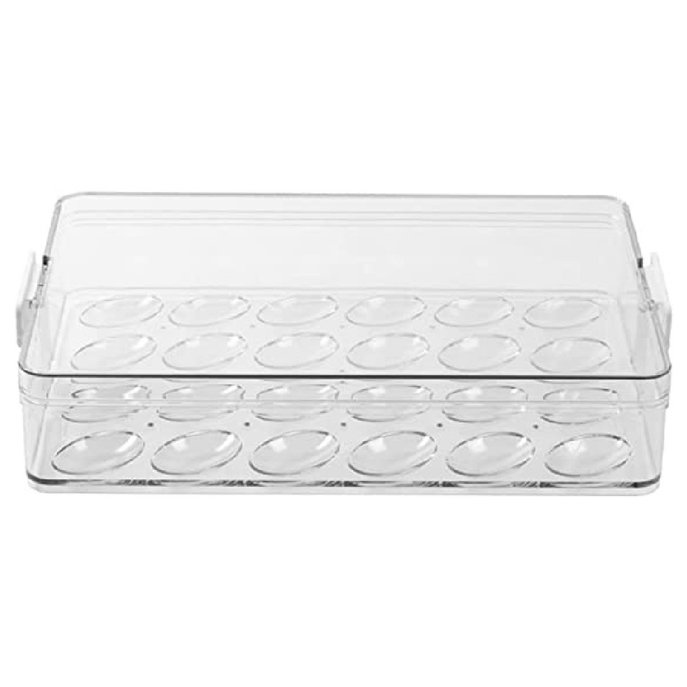 Homesmiths - Stackable Egg Holder With Lid - 32.7x22.2x6.5cm