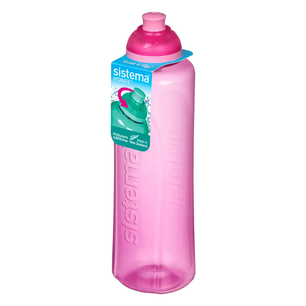 Sistema - Twist n Sip Swift Squeeze Bottle - Pink - 480ml