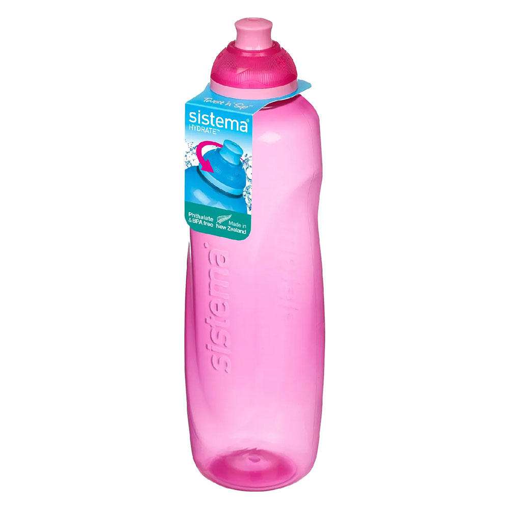 Sistema - Helix Squeeze Bottle - Pink - 600ml