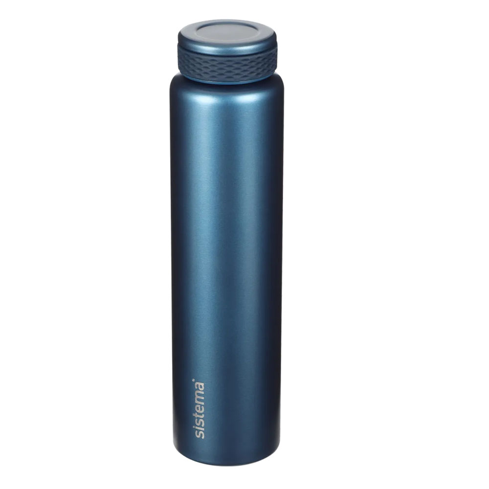 Sistema - Chic Stainless Steel Bottle - Blue - 280ml