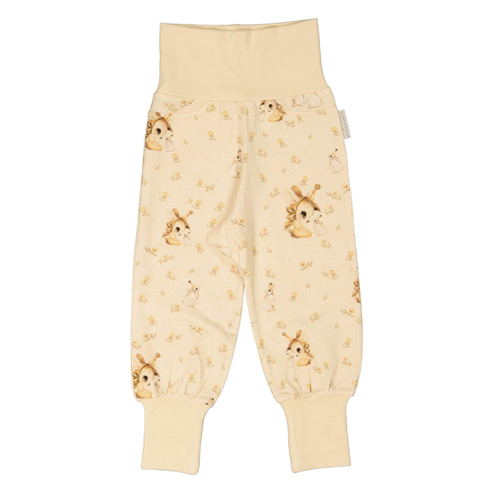 Geggamoja Stella Printed Joggers - Beige