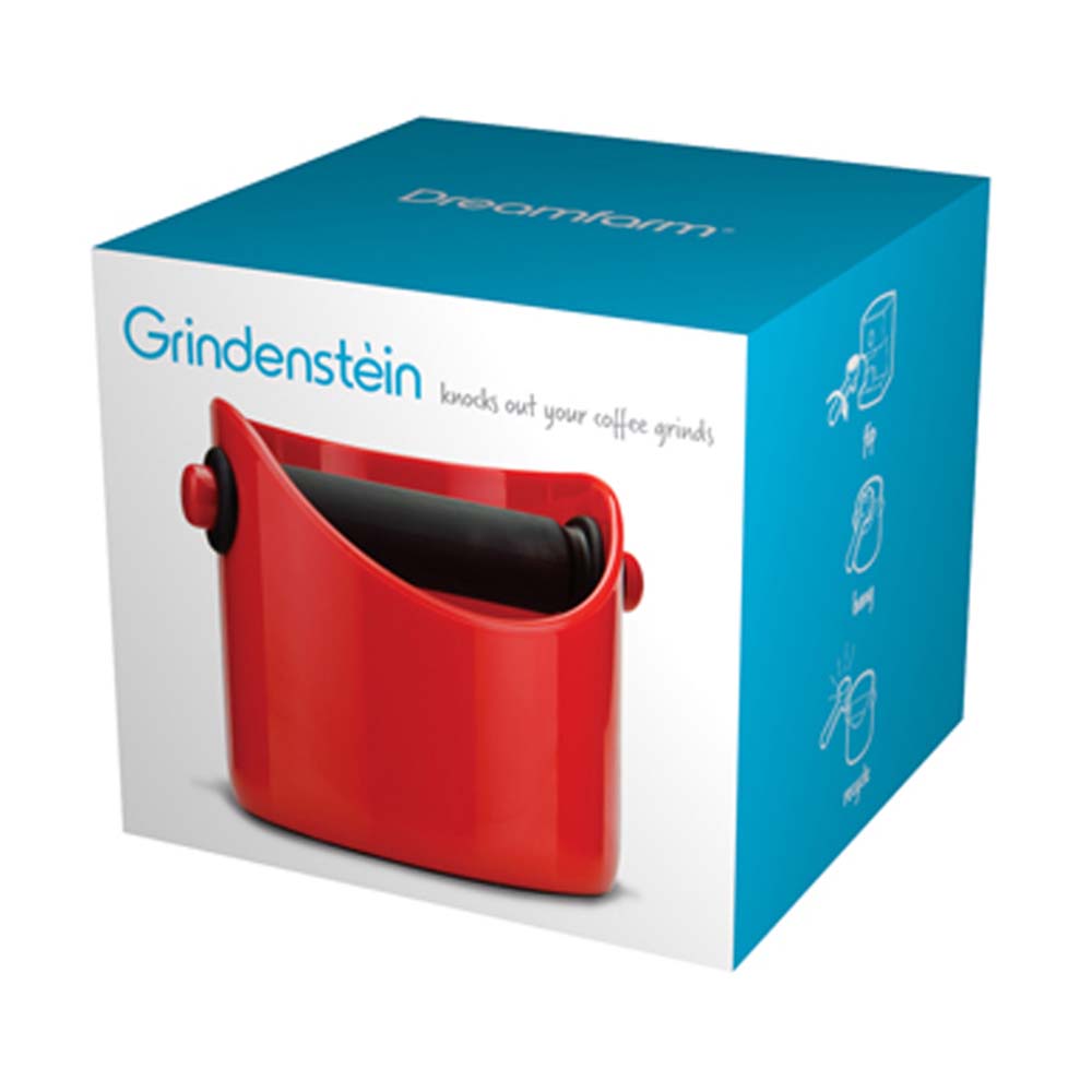 Dreamfarm Grindenstein Coffee Grinds Knock Box - Red