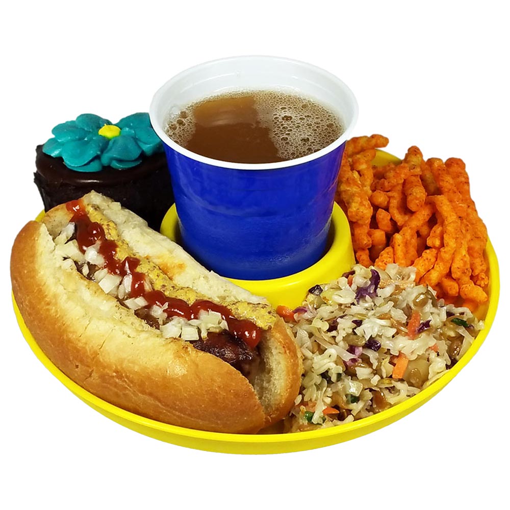 GreatPlate - Food and Beverage Plate - Yellow