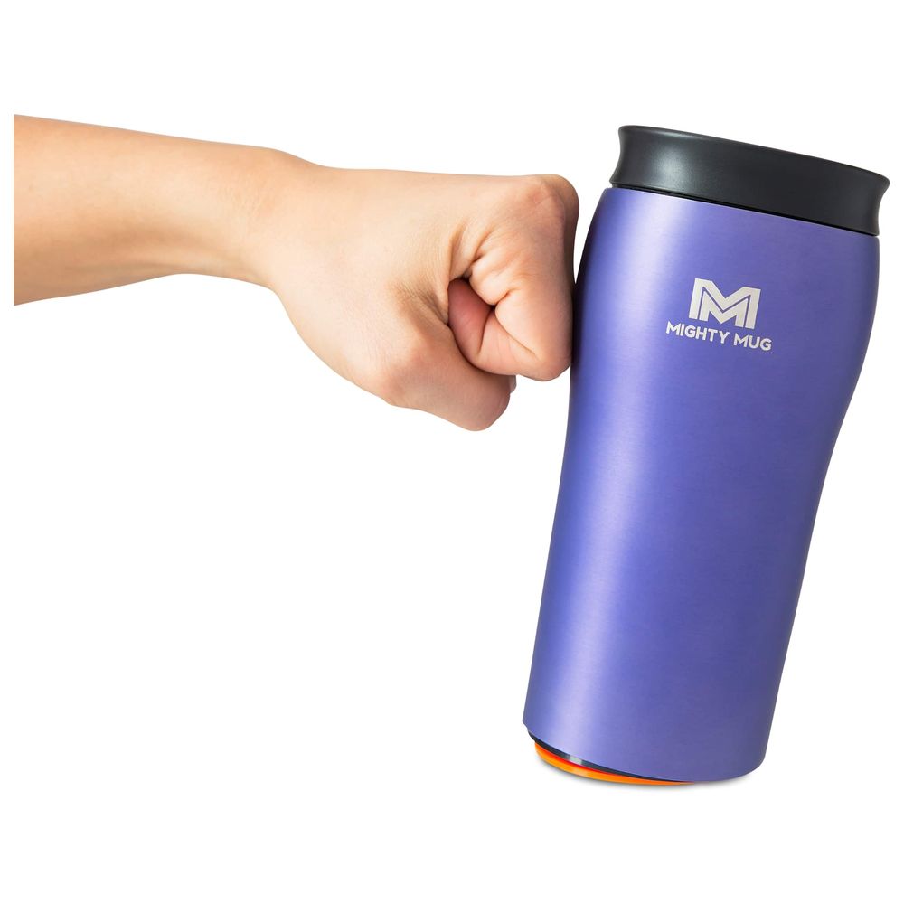 Mighty Mug - Solo Metallic SS Travel Mug - Purple Matte - 355ml