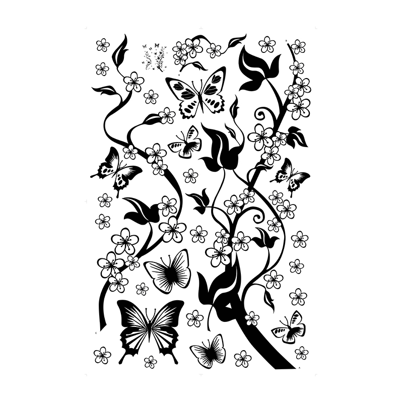 StickieArt - Butterfly Contrast Removable Stickers-Large