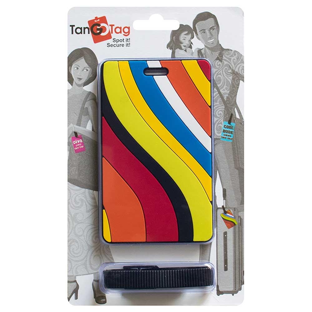 TangoTag - Luggage Tag Colourful Waves