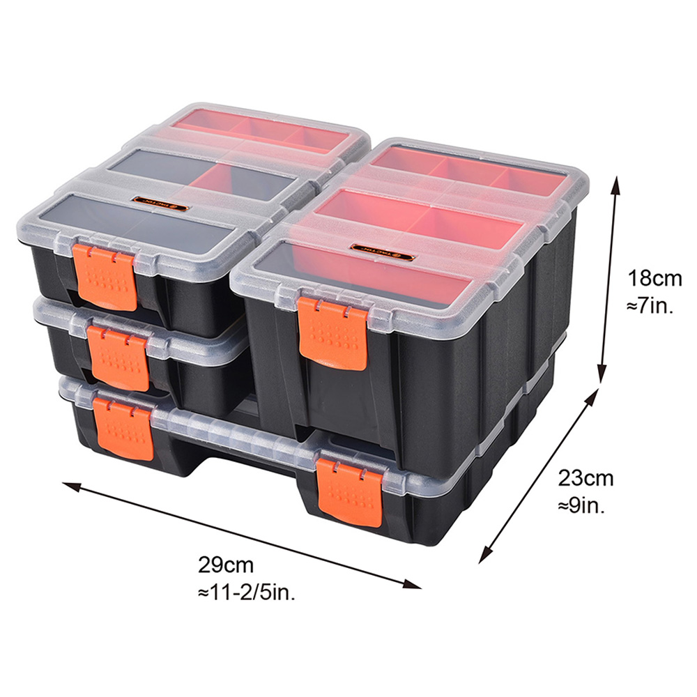 Tactix - Plastic Organizer 4-in-1