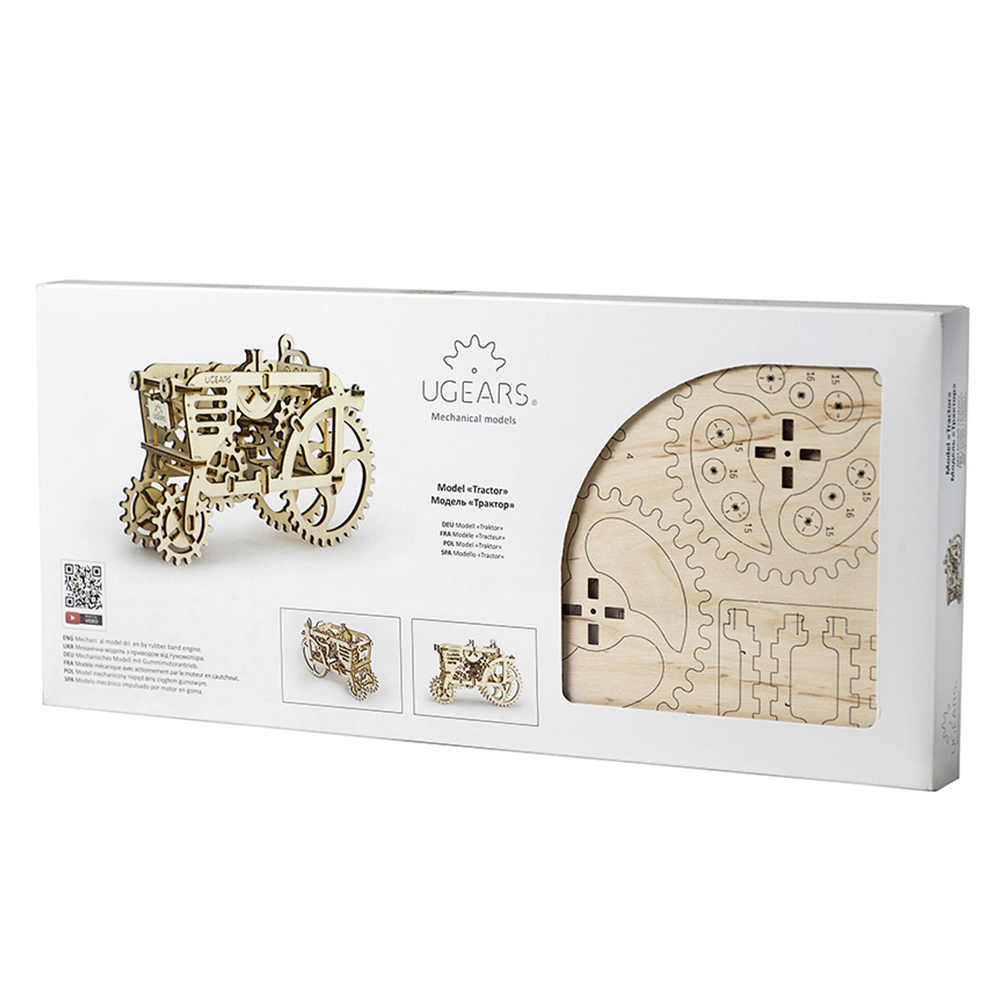 Ugears - Tractor Puzzle - Vintage DIY Mechanical Kit
