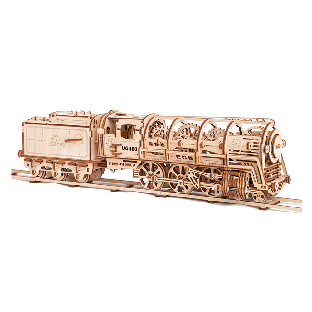 Ugears - Steam Train - 3D DIY STEM Locomotive Puzzle Gift