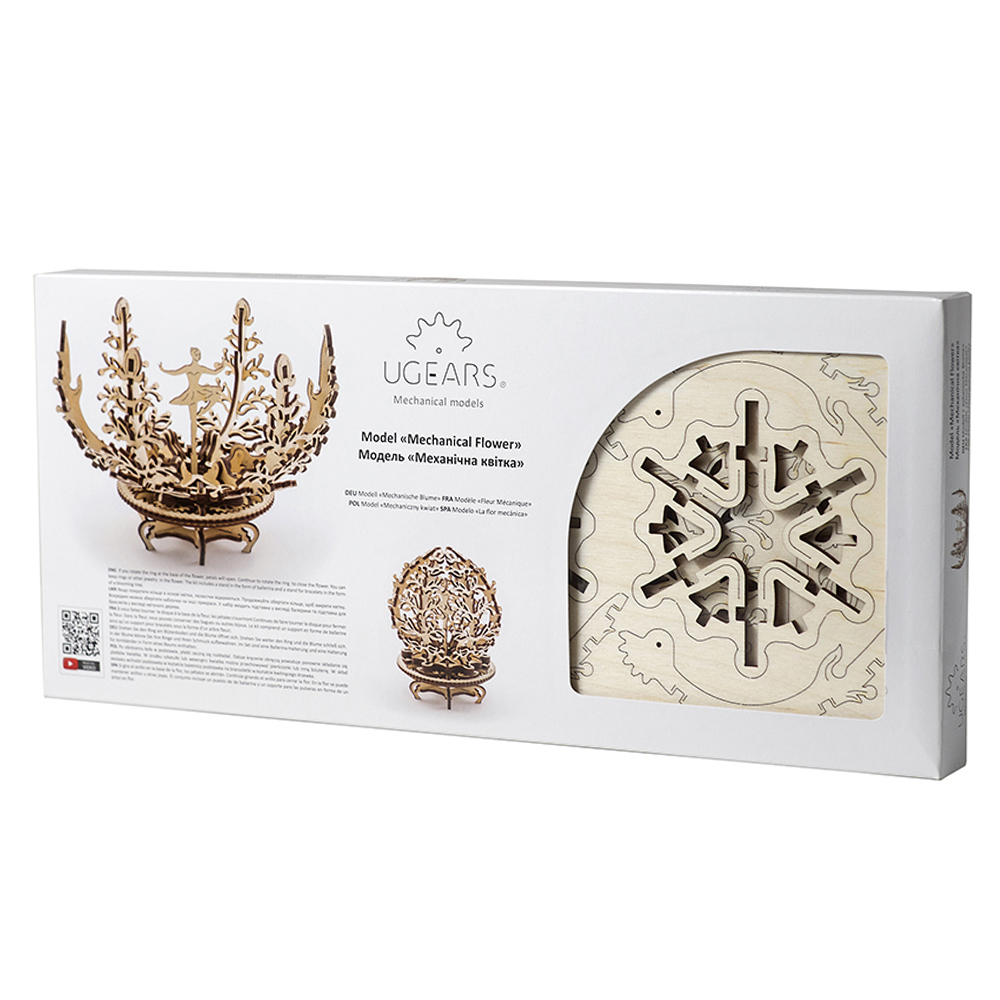 Ugears - Moving Flower - 3D DIY Mechanical Puzzle Gift