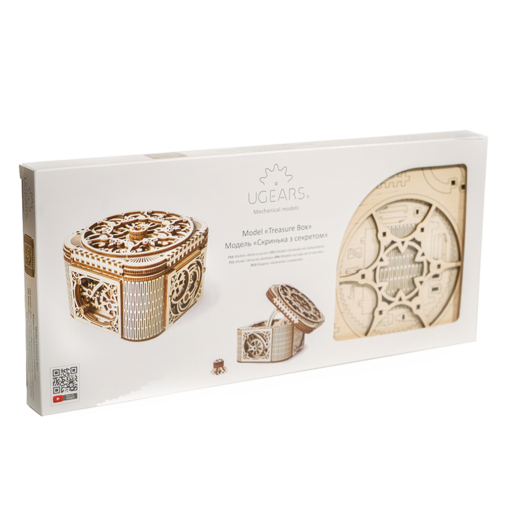 Ugears - Treasure Box - 190-Part DIY Puzzle Woodcraft