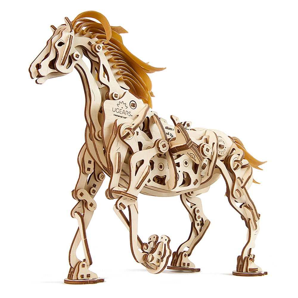 Ugears - Horse Puzzle - 410-Part DIY Brain Game Gift