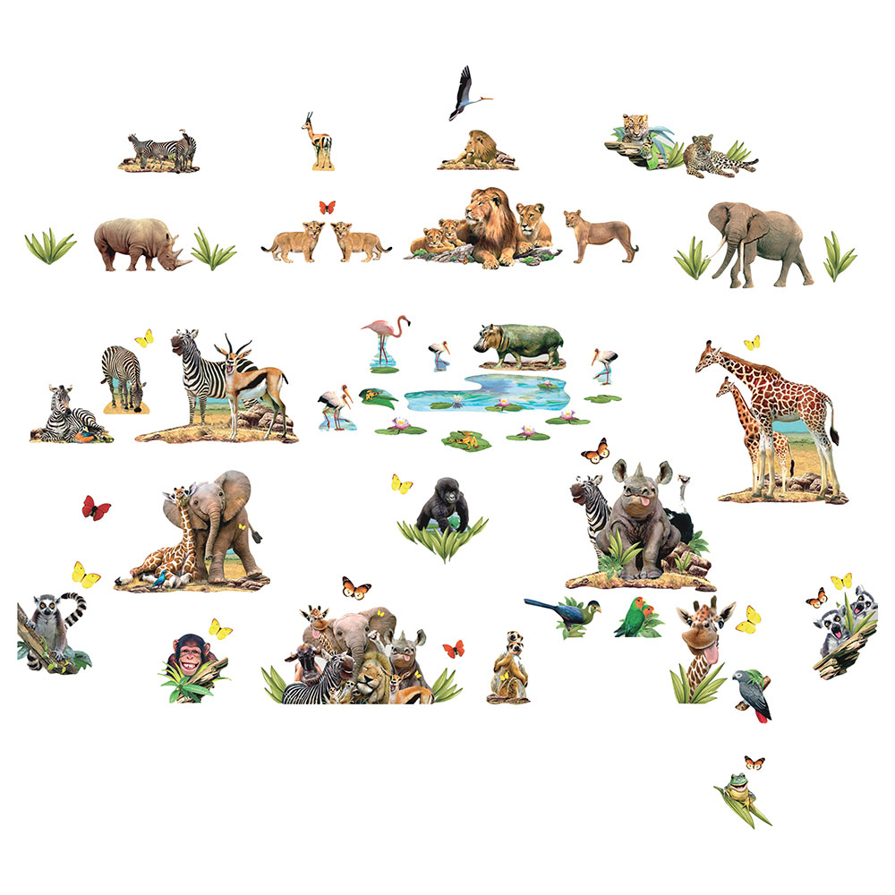 Walltastic - Jungle Safari Room Decor Kit