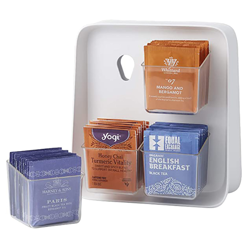 YouCopia - TeaStand Tea Bag Organizer With Removable Bins