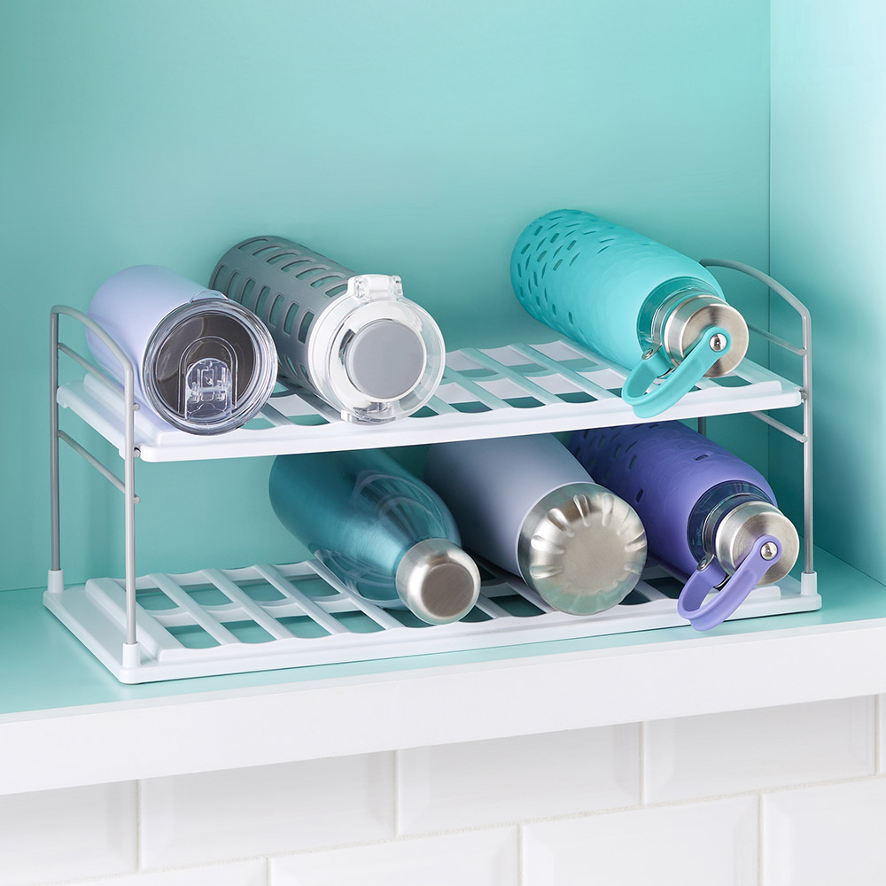 Youcopia - Upspace Water Bottle Organizer - 2 Shelf - White