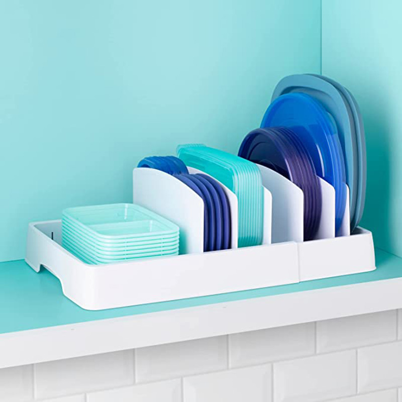 YouCopia - StoraLid Food Container Lid Organizer - White