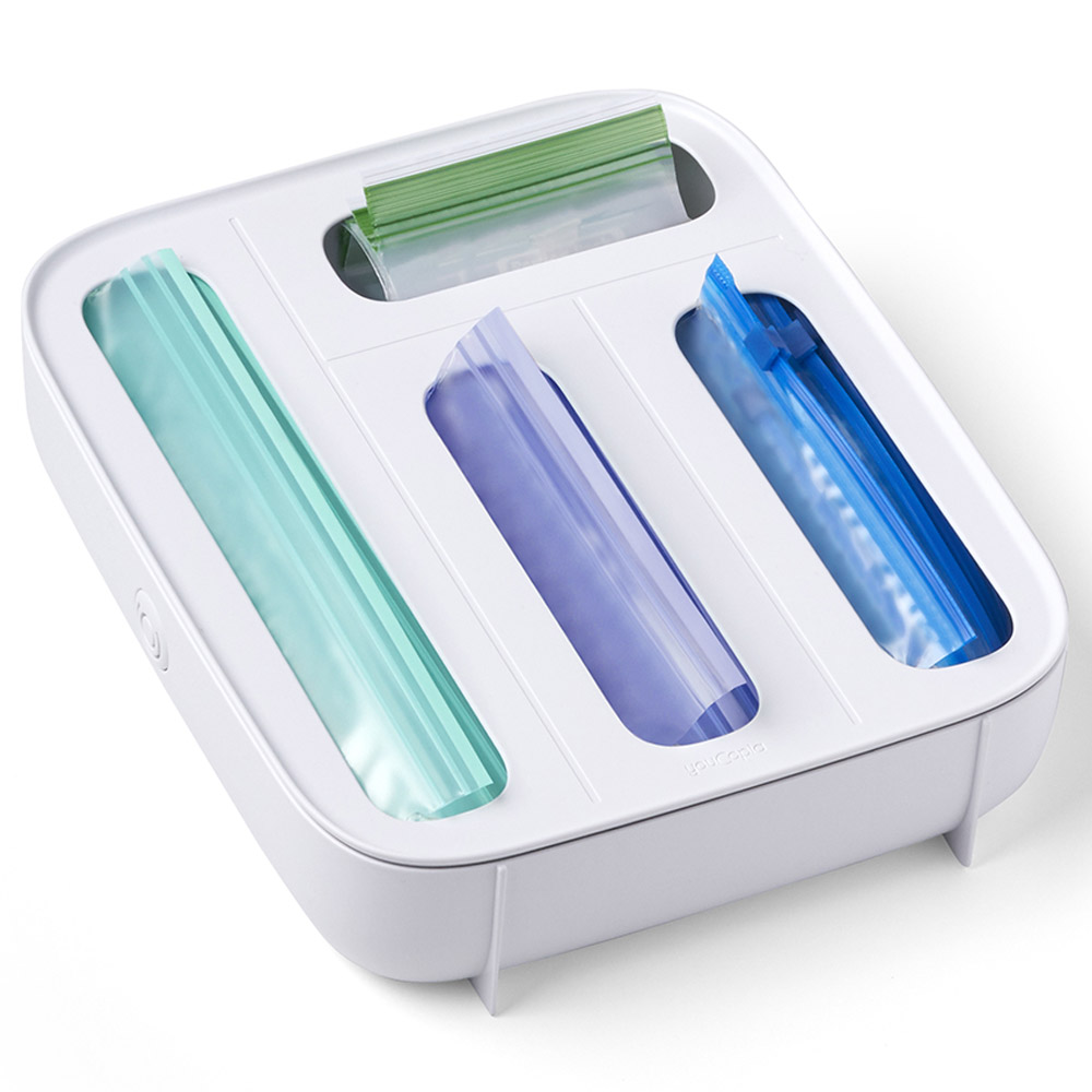 Youcopia - Plastic Sandwich Bag Organizer - 4 Slot - White