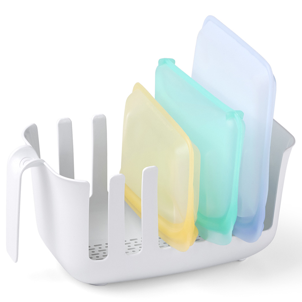 Youcopia - Dry+Store Reusable Silicone Bag Storage Rack - White