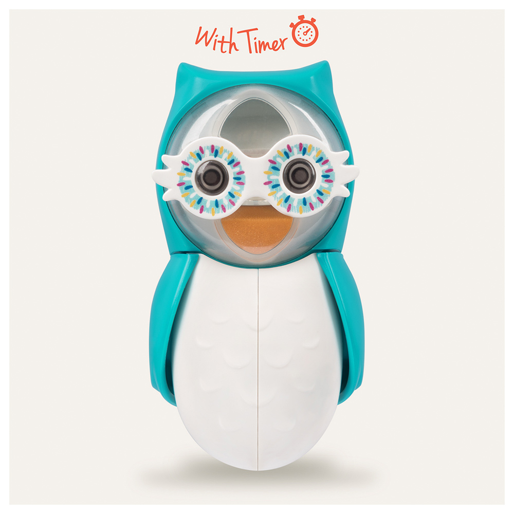 Flipper - Owl Smarty Toothbrush Holder With Timer - Blue