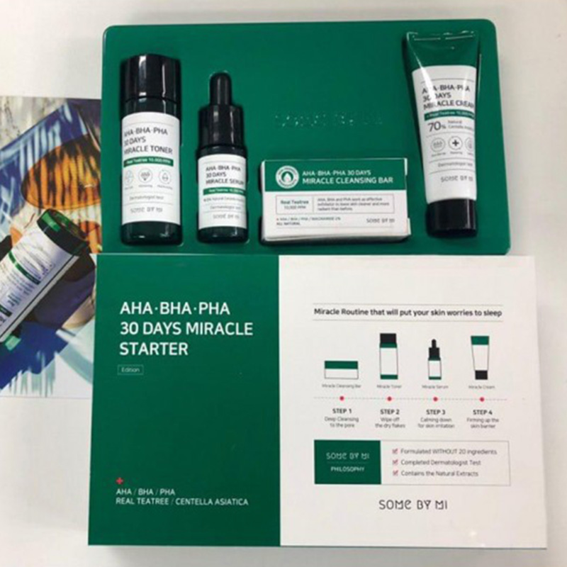Some By Mi 30Days Miracle Starter Kit Soap+Toner+Serum+Cream