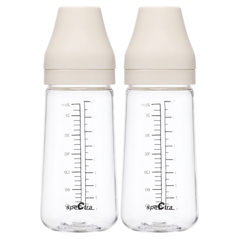 Spectra - PA Baby Bottle 260ml Pack Of 2 - Cream Ivory