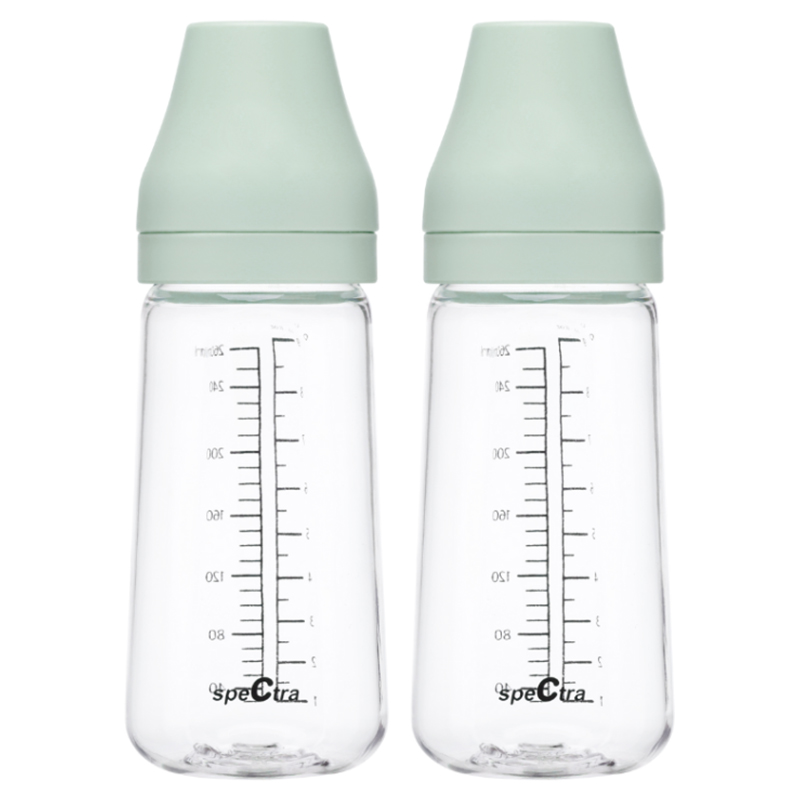 Spectra - PA Baby Bottle 260ml Pack Of 2 - Cream Mint