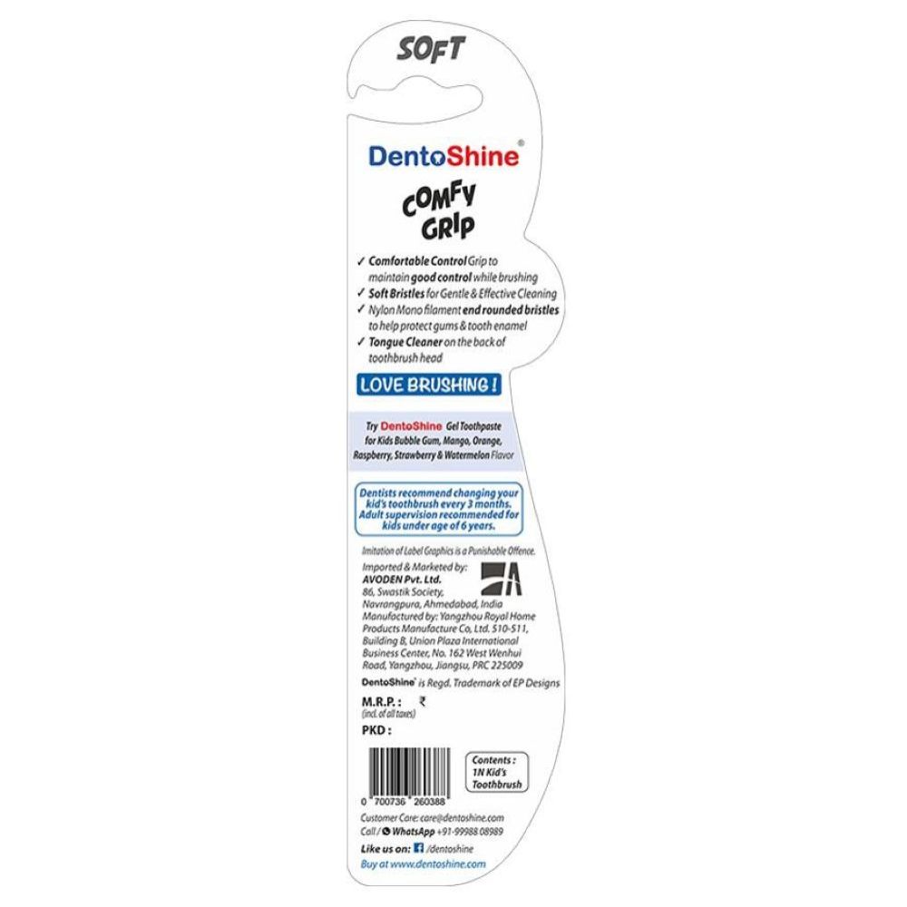 Dentoshine - Comfy Grip Soft Toothbrush - Pack of 4
