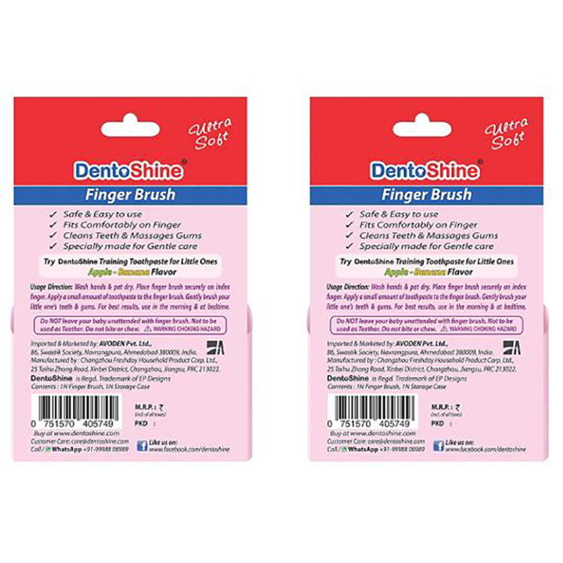 DentoShine - Finger Brush Ultra Soft - Blue