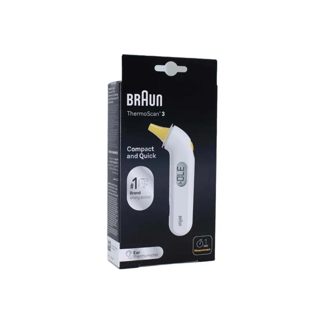 Braun IRT3030 Thermoscan 3 Infrared Thermometer Ear - White