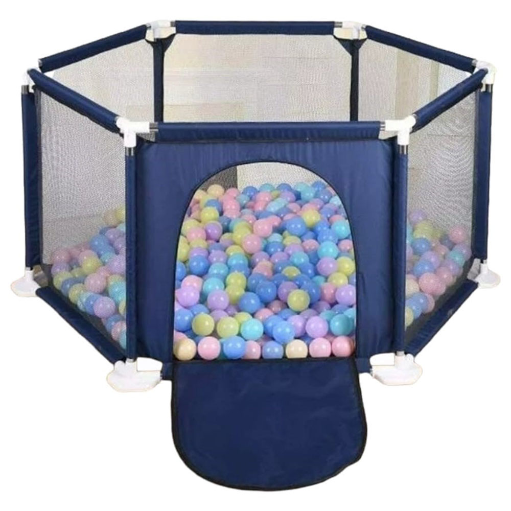 Pikkaboo - MyFunPlay Portable Playpen With 30 balls - Navy