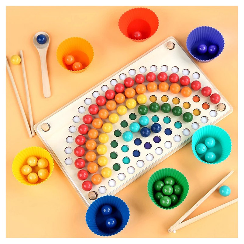 Woody Buddy - Rainbow Clip Beads Set